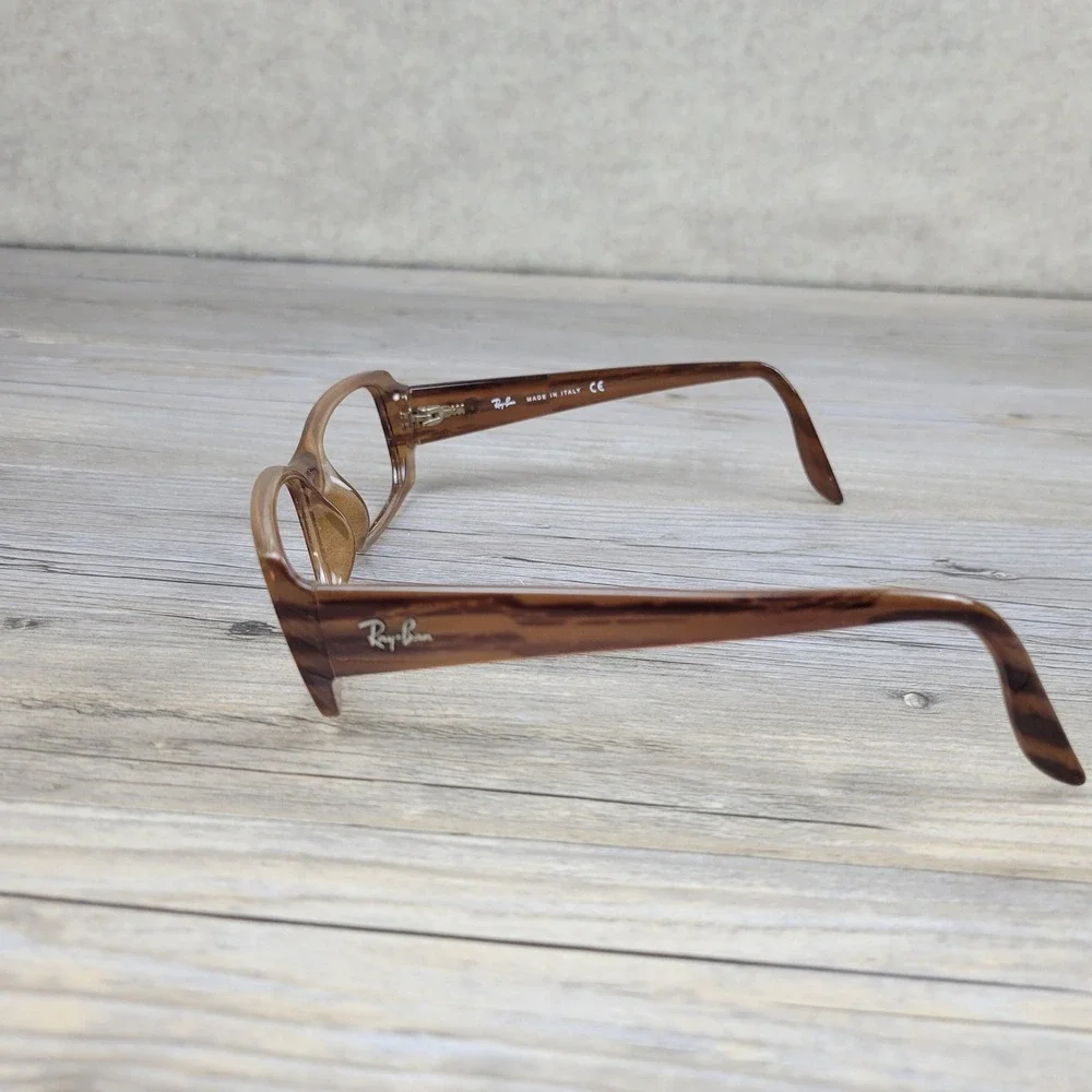 Ray-Ban Eyeglasses RB 4067 689 Brown Rectangular Frames‎ Only 52-16-145
